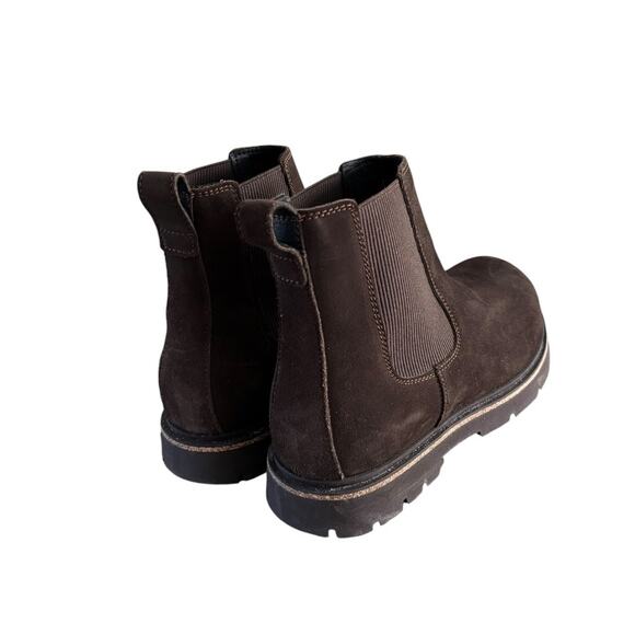 Birkenstock Highwood Chelsea Boots Mens 10-10.5 Slip On US Mocha Suede main image 4